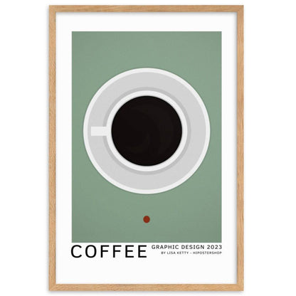 Coffee framed matte paper poster