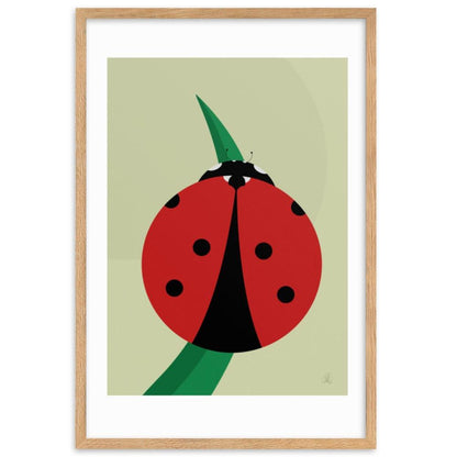 The Little Ladybug framed poster