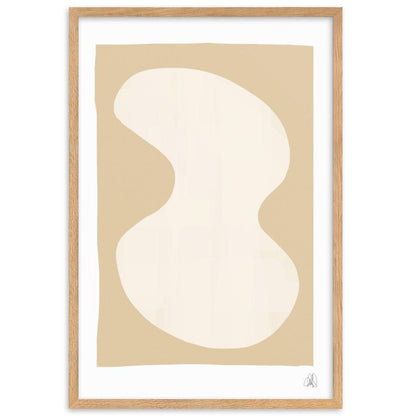 Yellow Blob Framed Poster