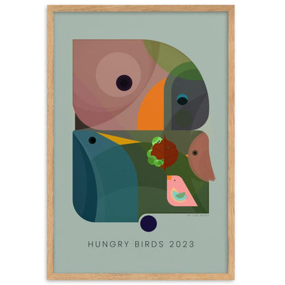 Hungry Birds 2023 Framed poster