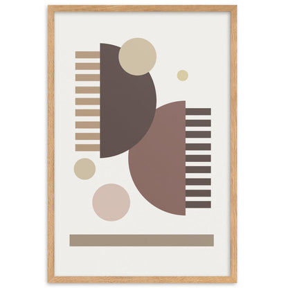 Earth Toned Comb - Framed Poster