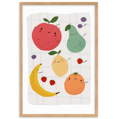 Colourful fruit Framed Poster