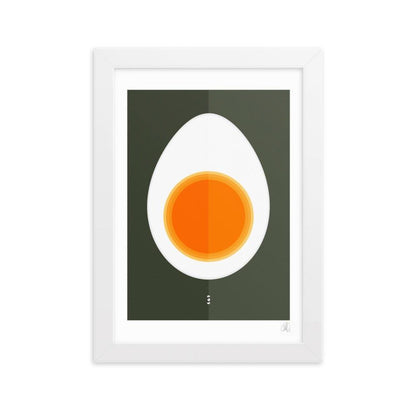 HALF EGG framed poster