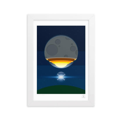 The Artemis moon rocket poster framed poster