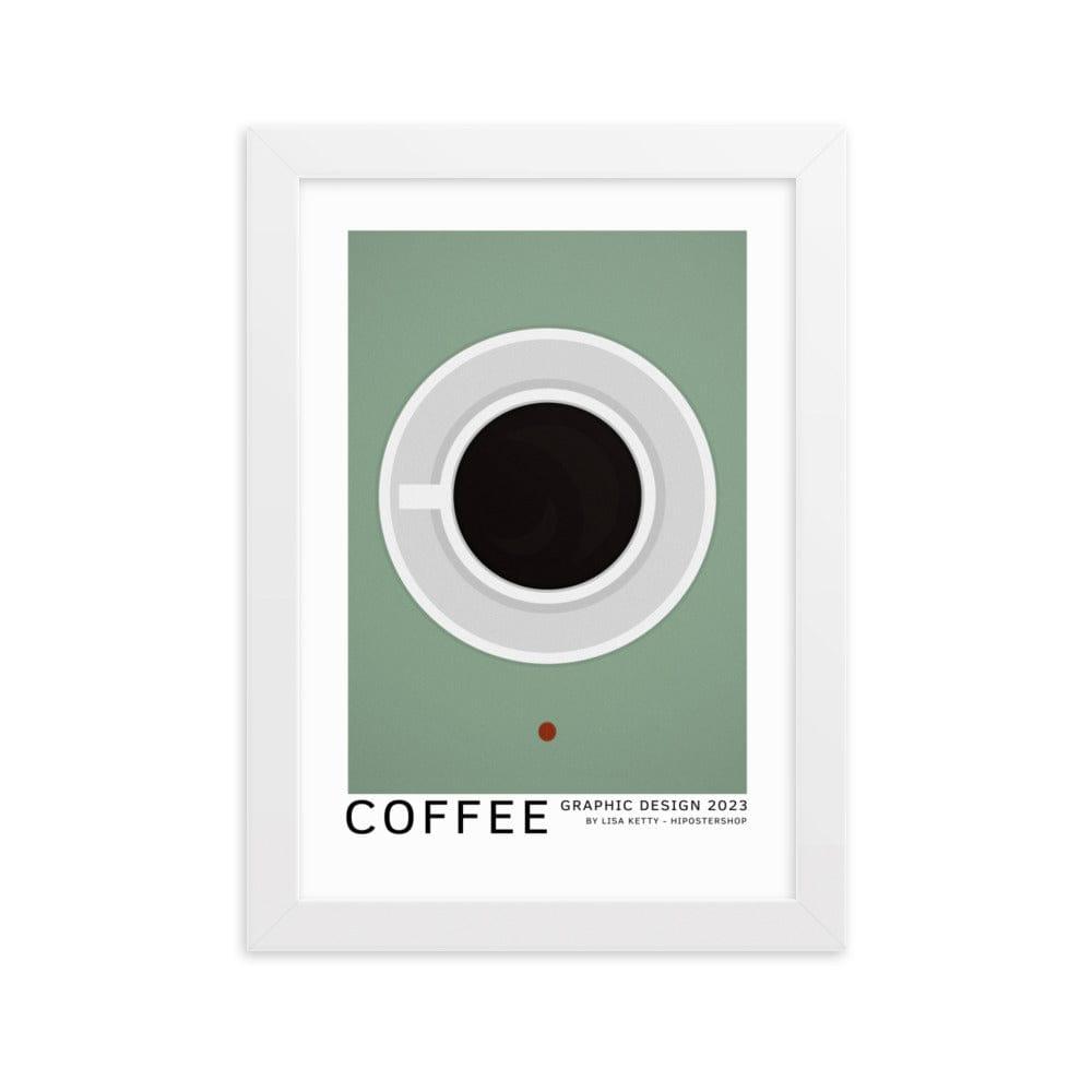 Coffee framed matte paper poster