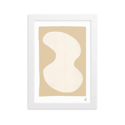 Yellow Blob Framed Poster