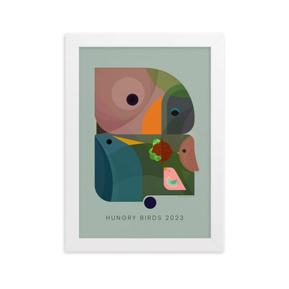 Hungry Birds 2023 Framed poster