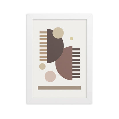 Earth Toned Comb - Framed Poster