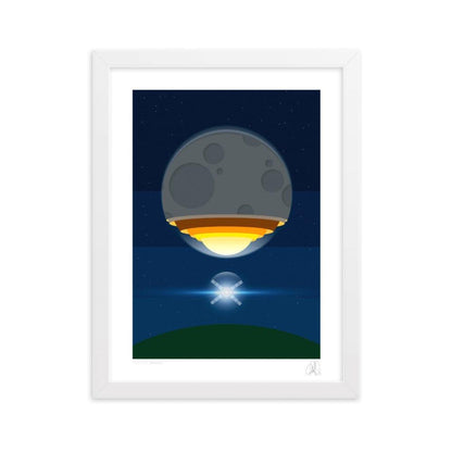 The Artemis moon rocket poster framed poster