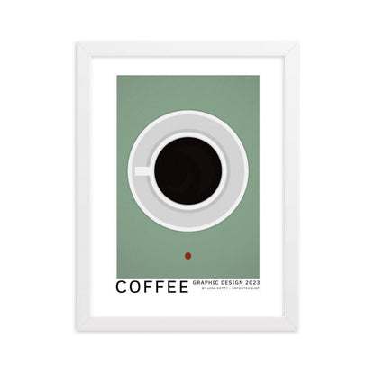 Coffee framed matte paper poster