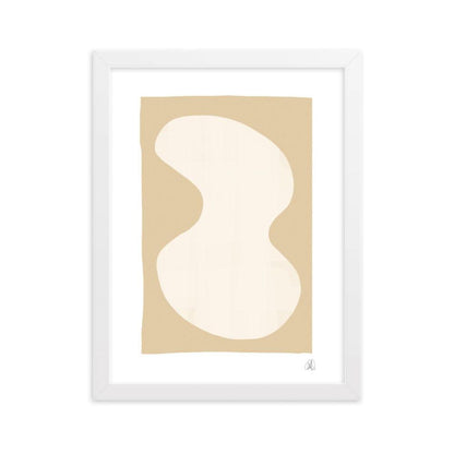 Yellow Blob Framed Poster