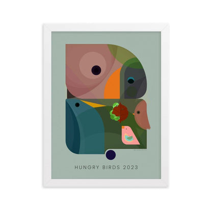 Hungry Birds 2023 Framed poster