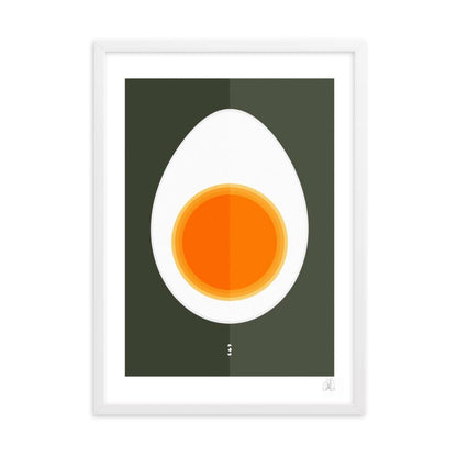 HALF EGG framed poster