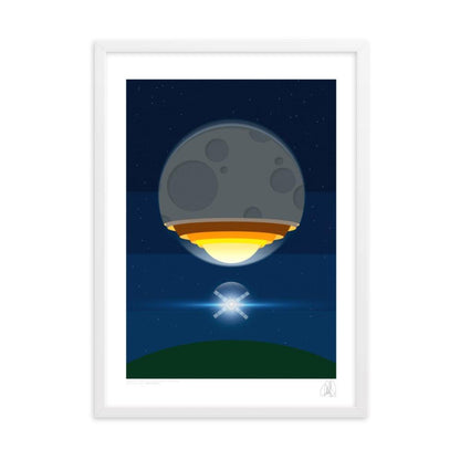 The Artemis moon rocket poster framed poster