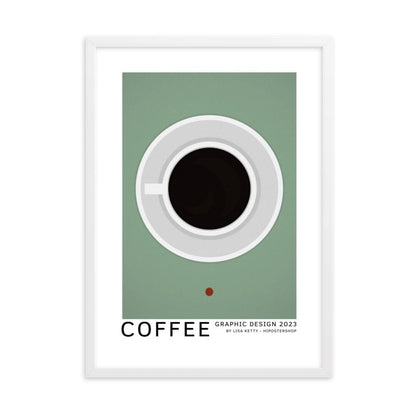 Coffee framed matte paper poster