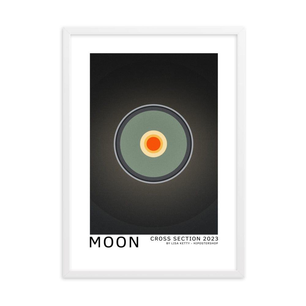 Moon framed matte paper poster | HiPosterShop