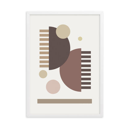 Earth Toned Comb - Framed Poster