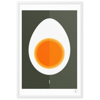 HALF EGG framed poster