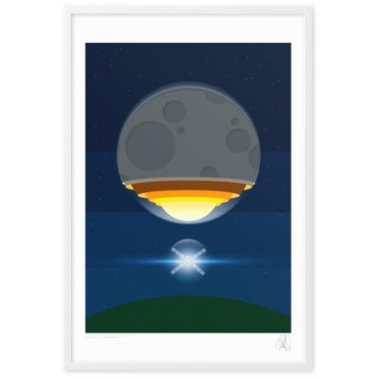 The Artemis moon rocket poster framed poster