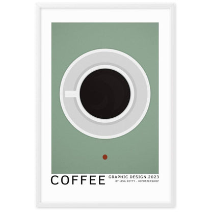 Coffee framed matte paper poster