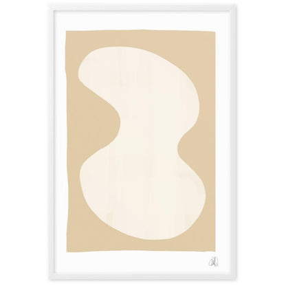 Yellow Blob Framed Poster