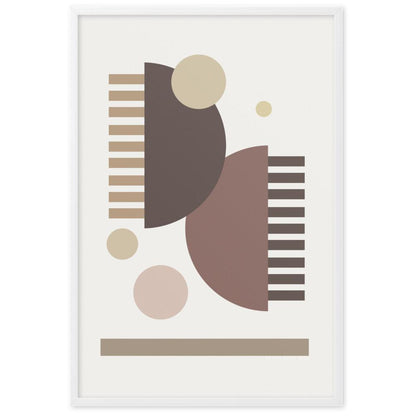 Earth Toned Comb - Framed Poster