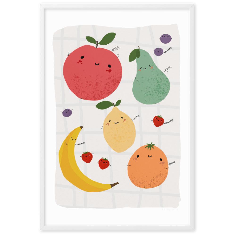 Colourful fruit Framed Poster | HiPosterShop