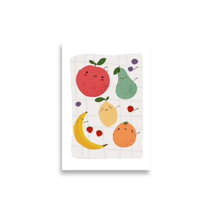 Poster di frutta colorata