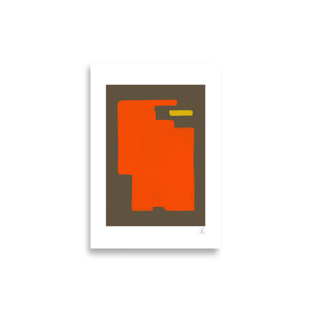Orange Eats Yellow poster - HiPosterShop