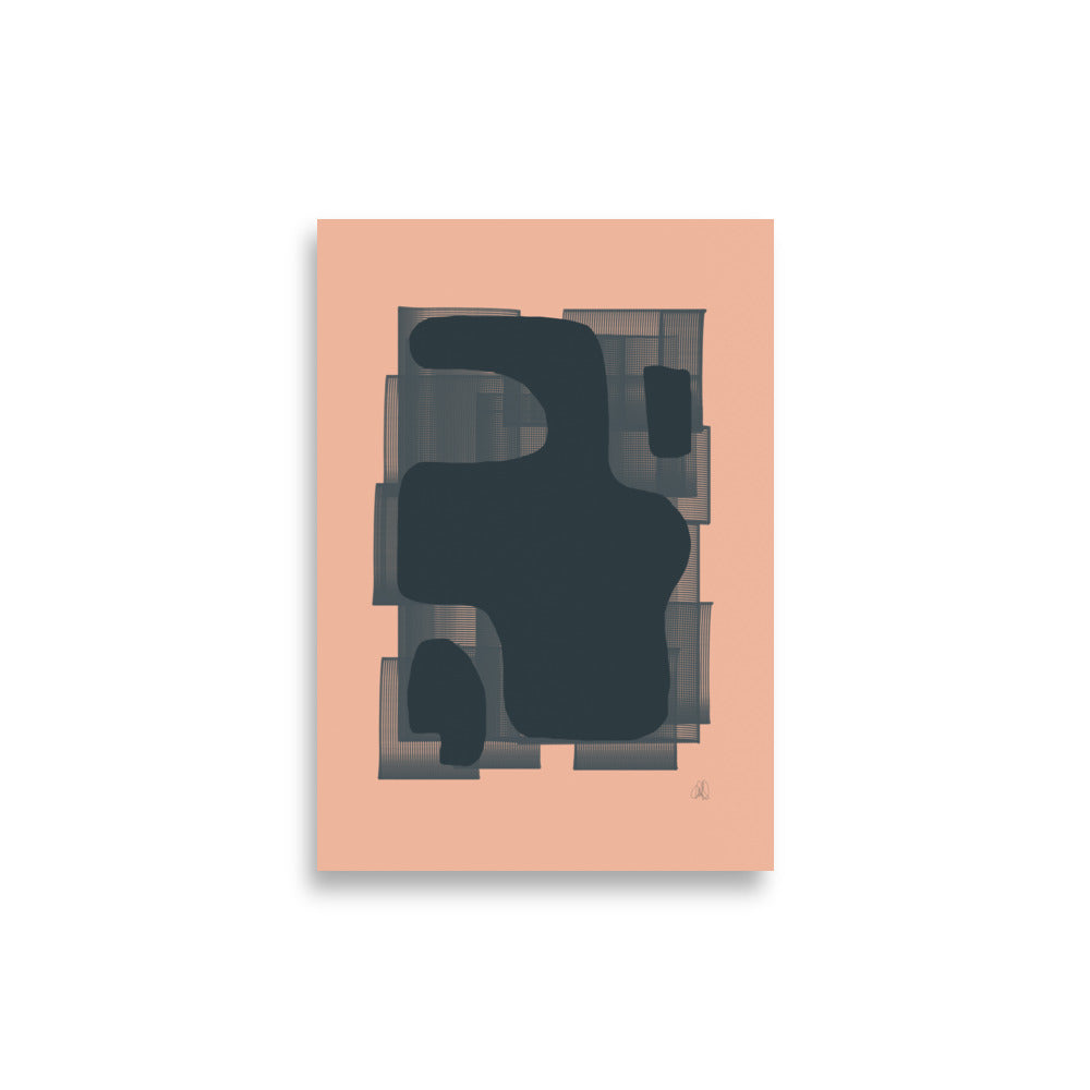 Blue Shaped poster - HiPosterShop