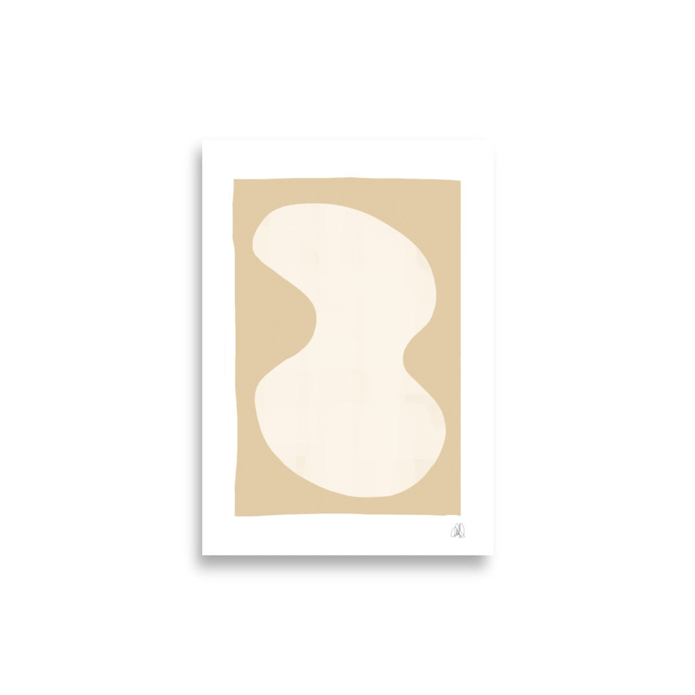 Yellow blob poster - HiPosterShop