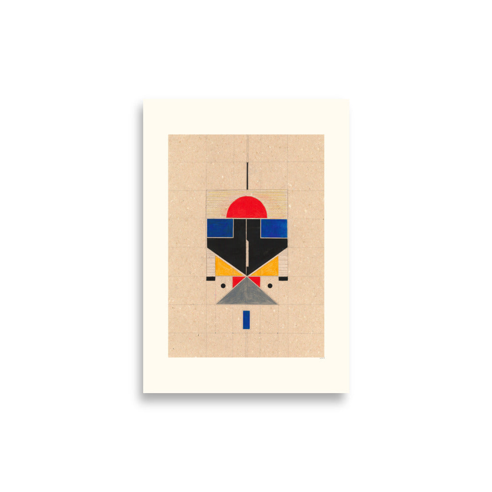 Color Block Totem Poster - HiPosterShop