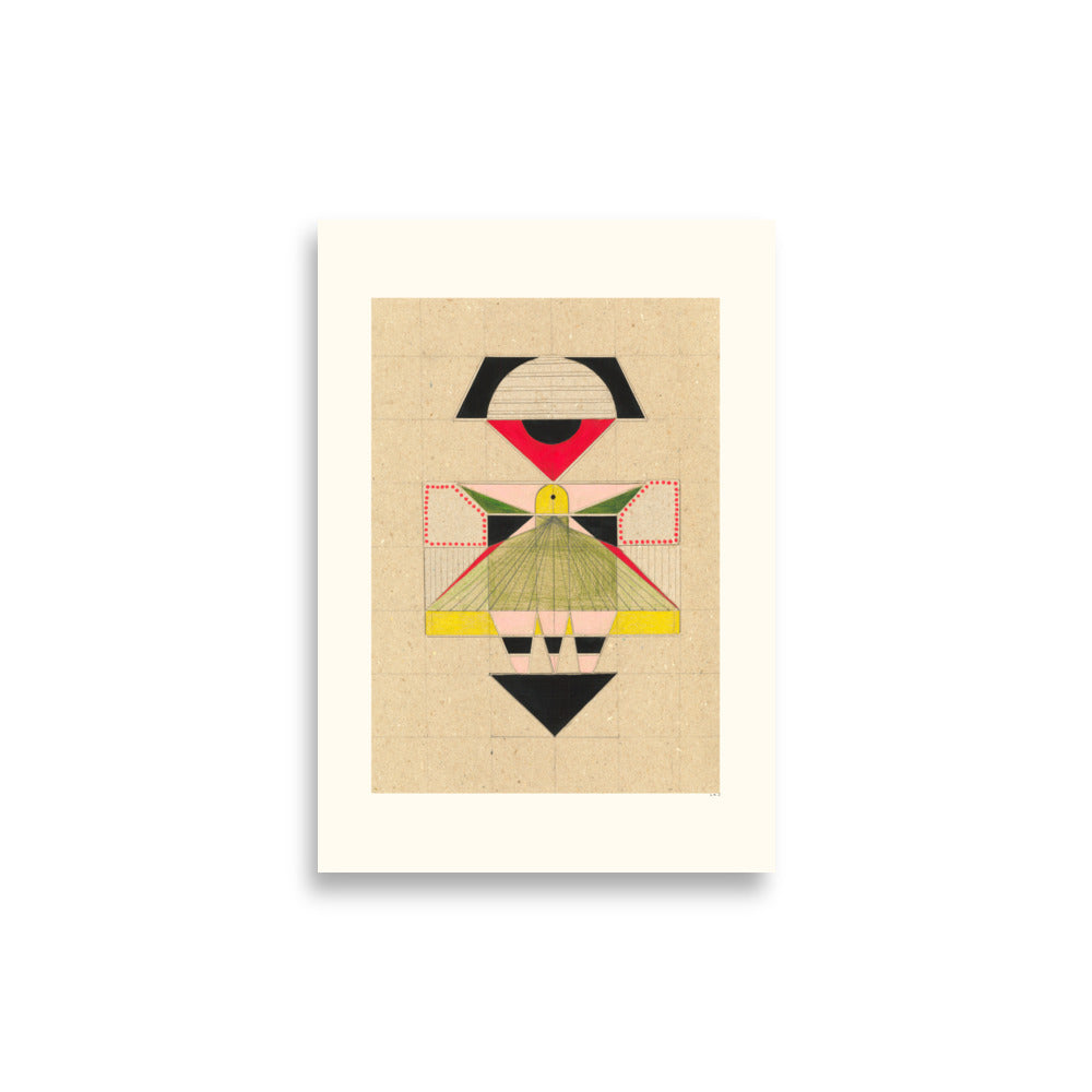 Modern Geisha Geometry - HiPosterShop