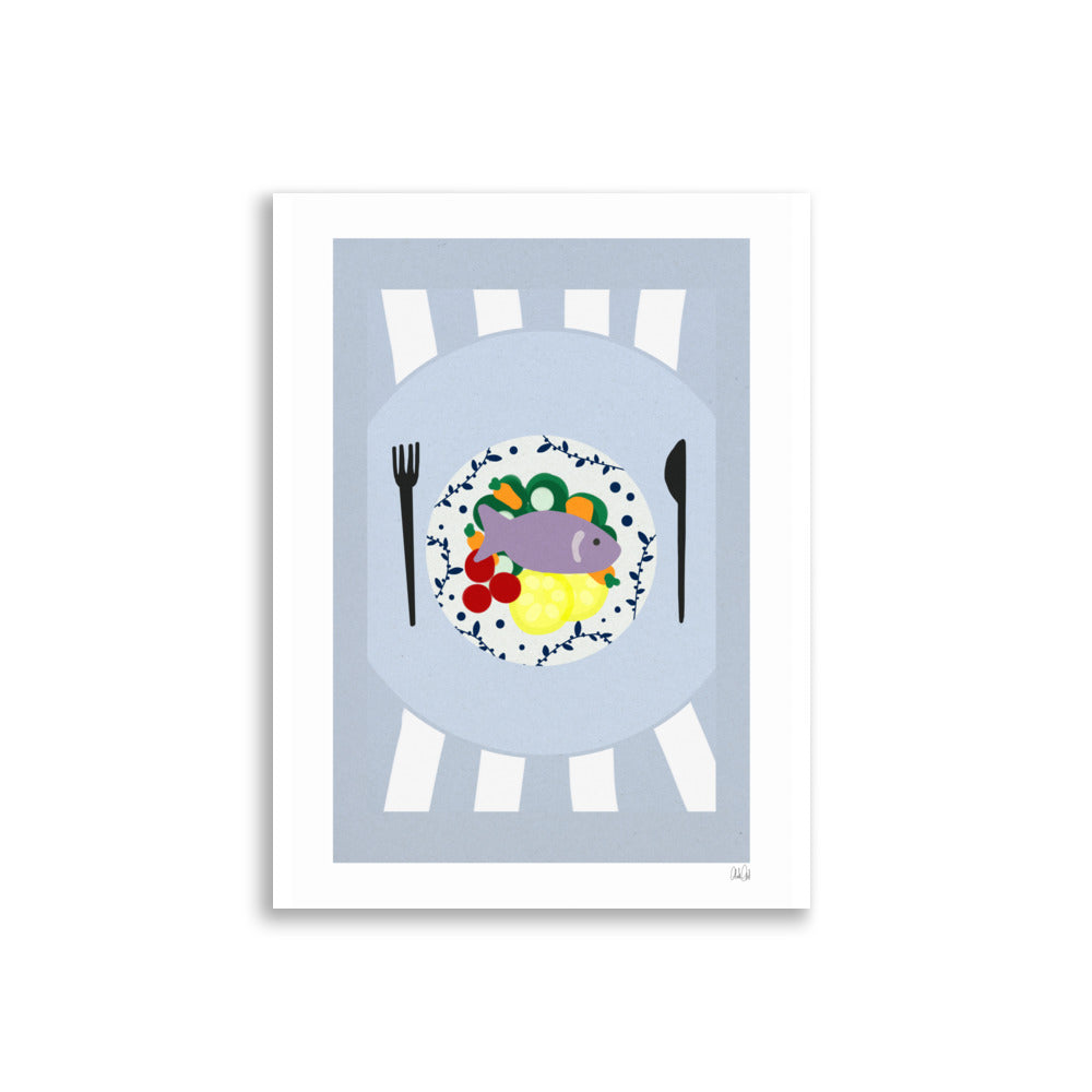 Fish Dish Poster - HiPosterShop