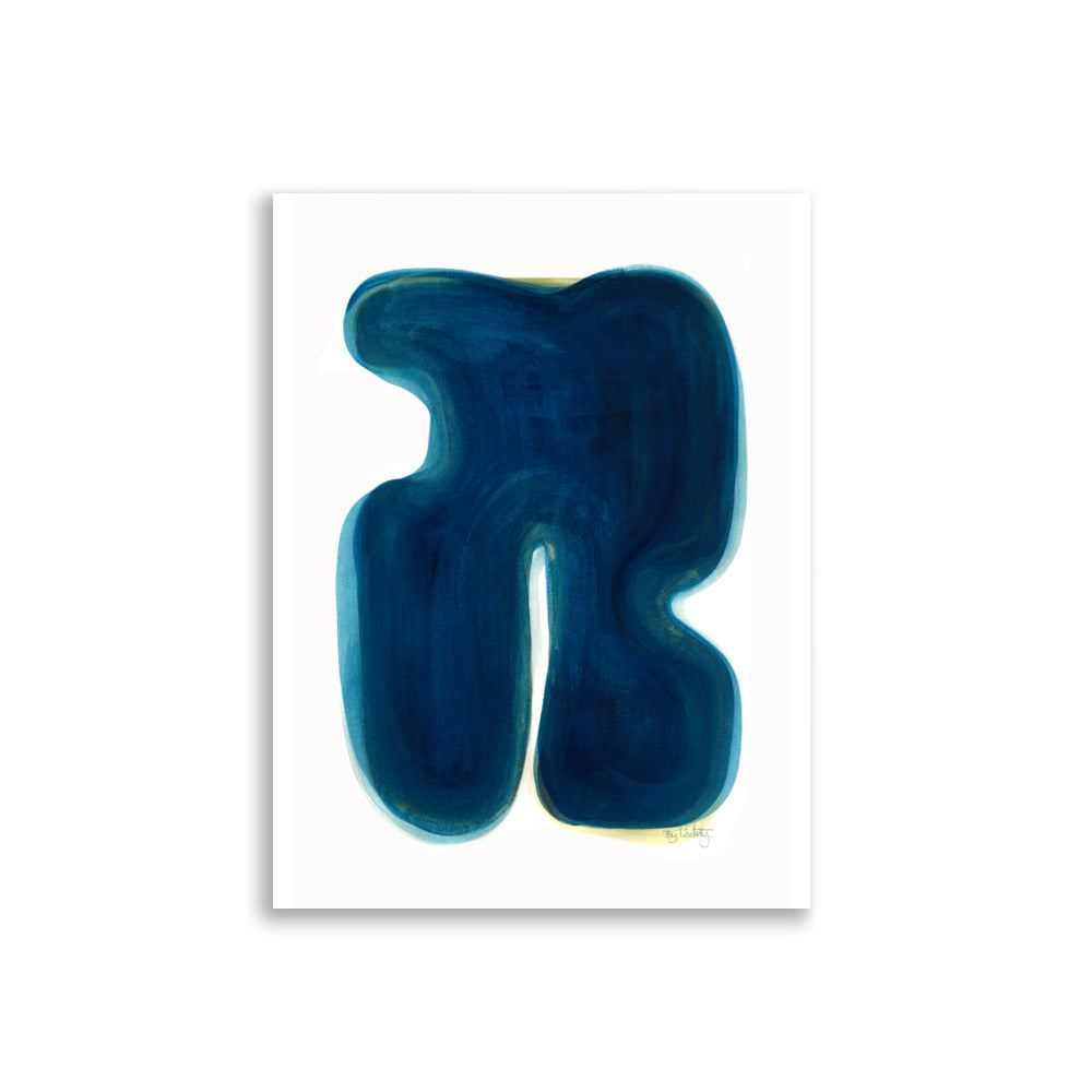 Blue with yellow Poster - HiPosterShop