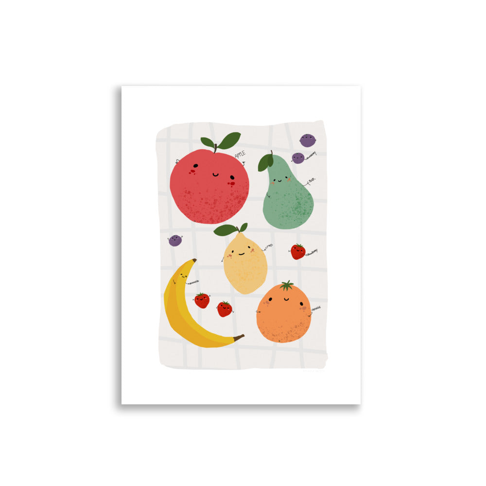 Happy fruit Poster - HiPosterShop