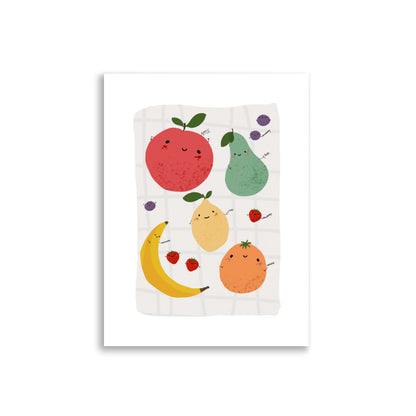 Poster di frutta colorata