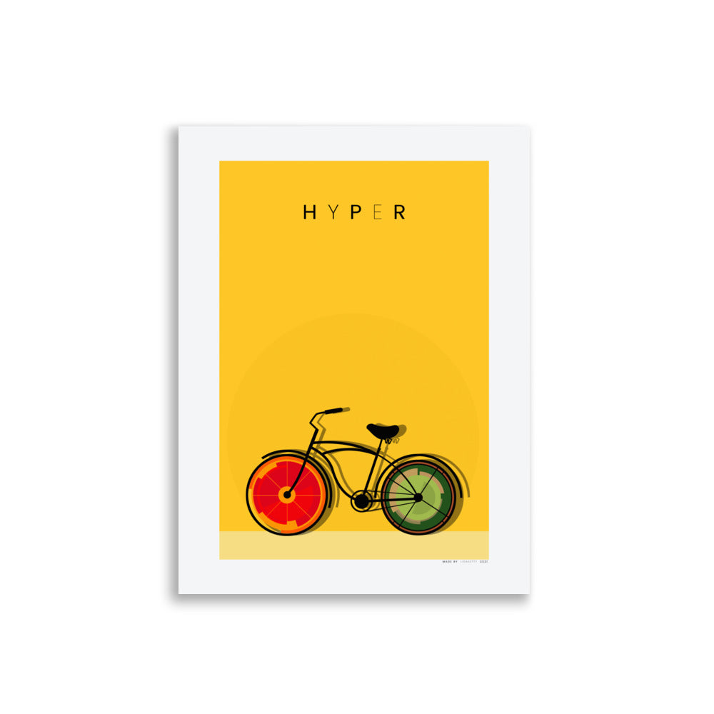 Hiper bicicleta Póster