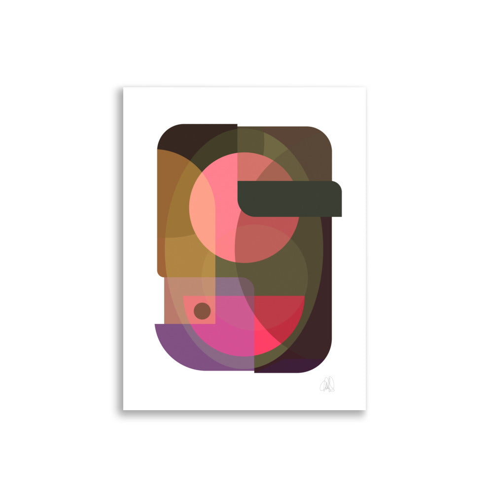 Oval Color Art Poster - HiPosterShop