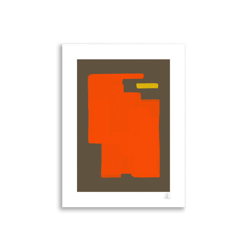 Orange Eats Yellow poster - HiPosterShop
