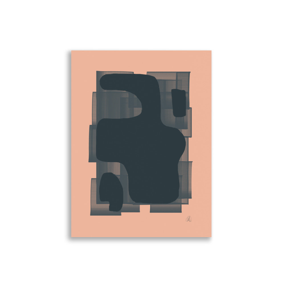 Blue Shaped poster - HiPosterShop