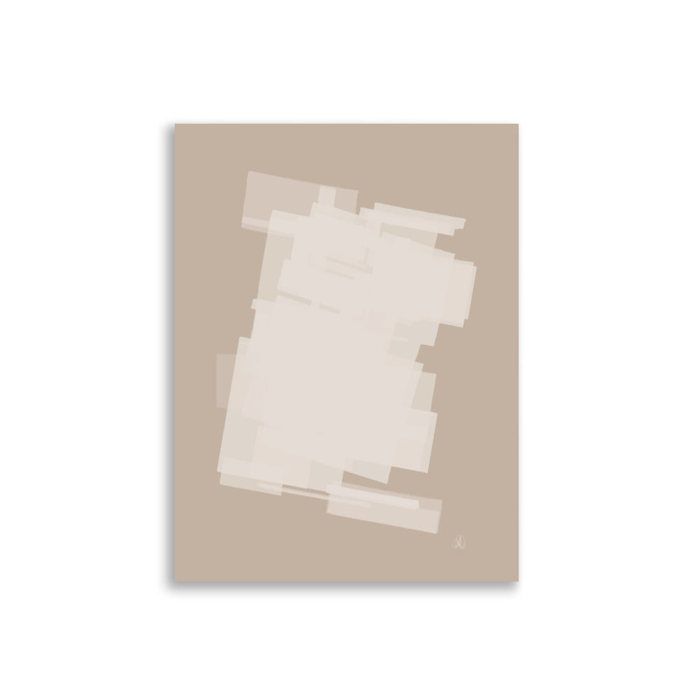 White Block Poster - HiPosterShop