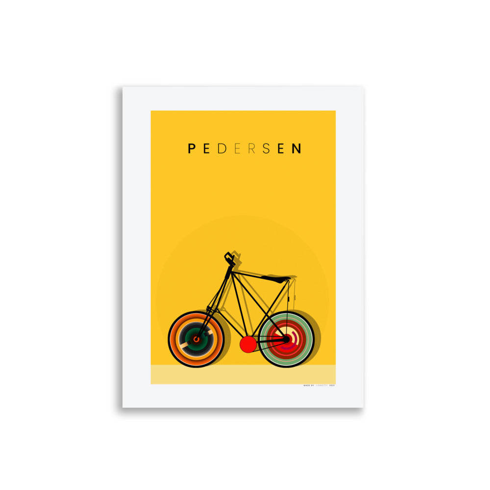 Bicicleta Pedersen Póster