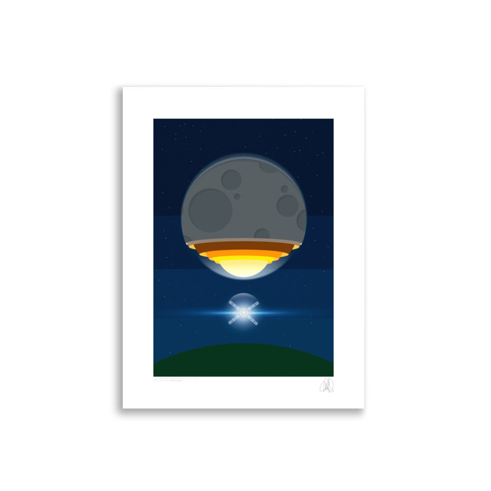 The artemis moon rocket poster - HiPosterShop