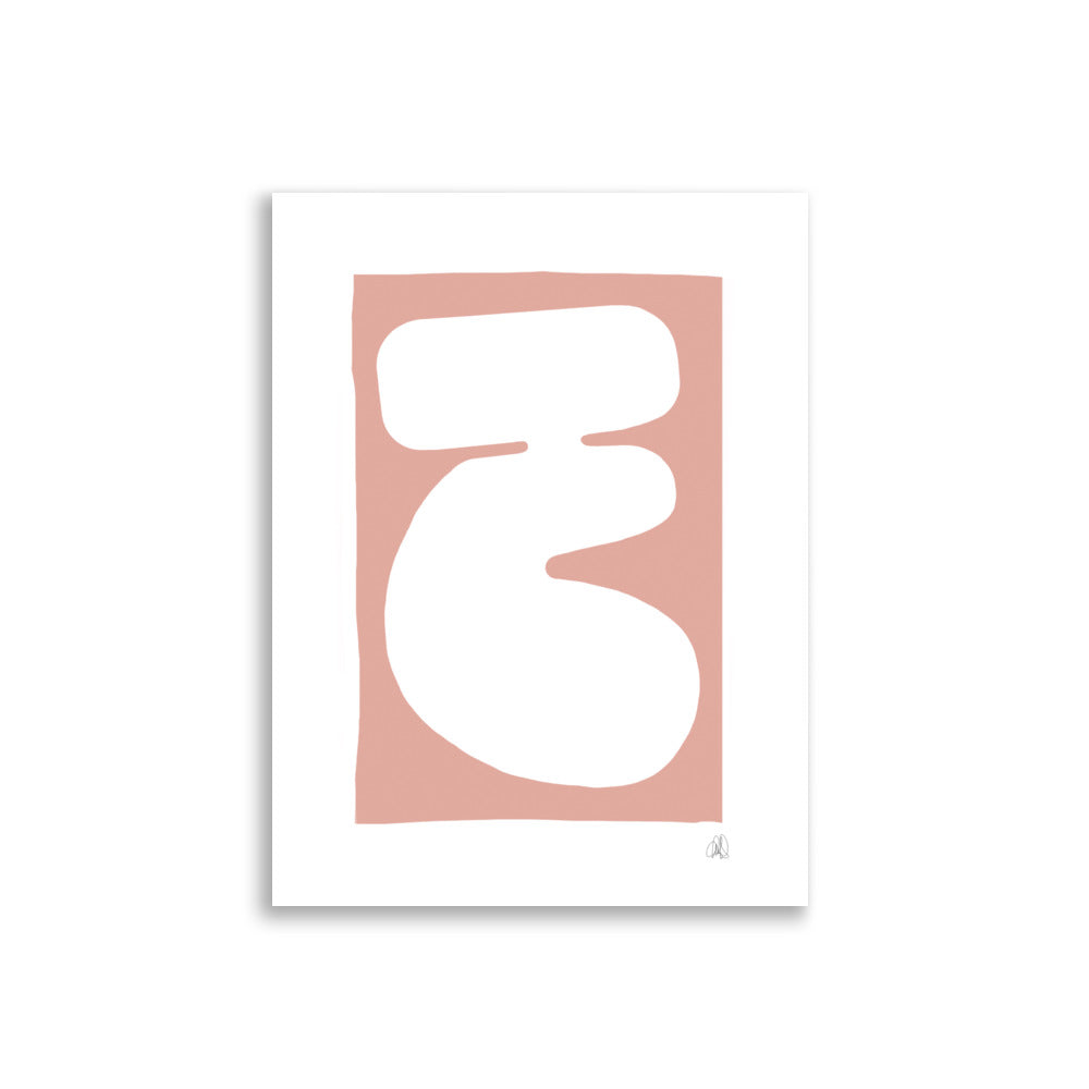 Pink blob poster - HiPosterShop