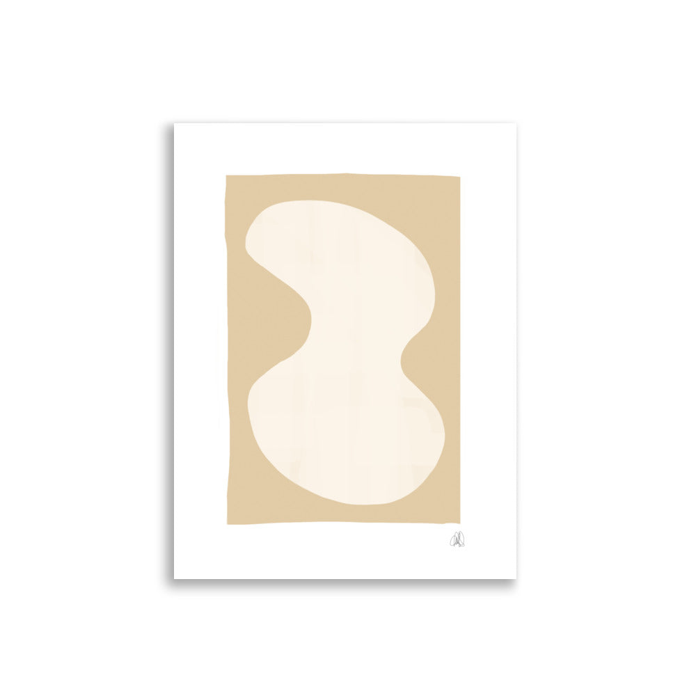 Yellow blob poster - HiPosterShop