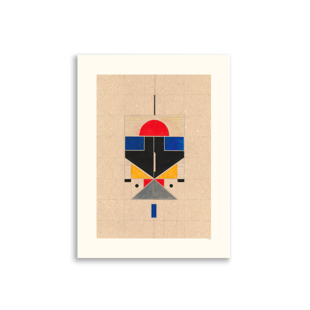 Color Block Totem Poster - HiPosterShop