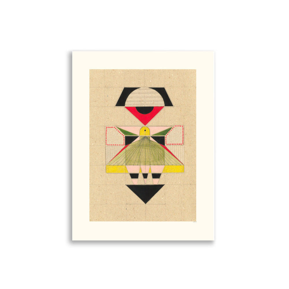 Modern Geisha Geometry - HiPosterShop