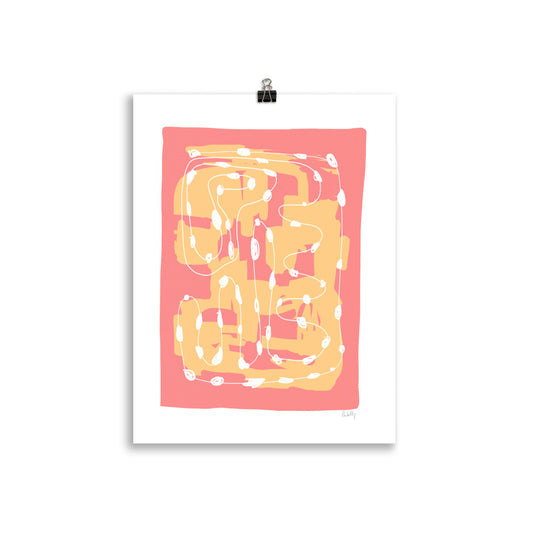 Strawberry & Mango Ice Cream Poster - HiPosterShop