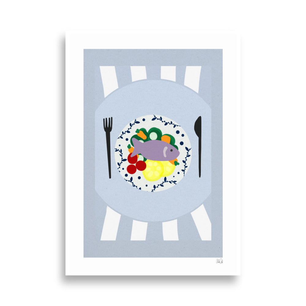 Fish Dish Poster - HiPosterShop